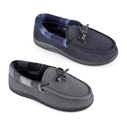 FT1391BL BOYS MOCCASIN WITH LEATHER BOW