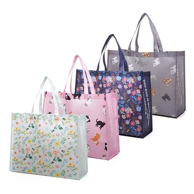 100% RECYCLED R-PET SHOPPER BAGS