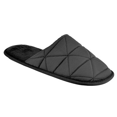 MENS QUILTED MULE (BLACK)