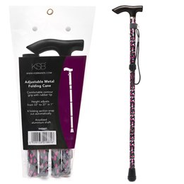 AA0661 FOLDABLE WALKING STICK (FLORAL PRINT)