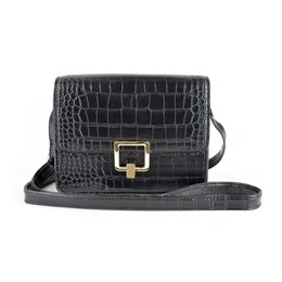 BB1156 SQUARE LOCK CROC XBODY BAG