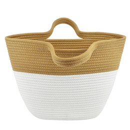 BB1160 ROPE BUCKET BAG ( WHITE)