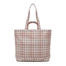 BB1224 CHECK SHOPPER BAG