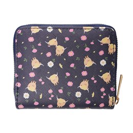 BB1248 LADIES SMALL HIGHLAND COW PRINT COIN PURSE