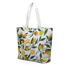 BB1255 LEMON PRINT TOTE BAG