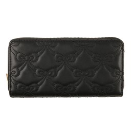 BB1293 LADIES LARGE EMBOSSED BOW PURSE