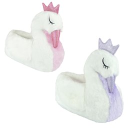 FT1581 GIRLS SWAN SLIPPER