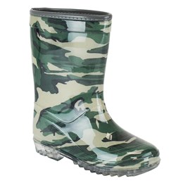 FT2315 BOYS PVC CAMO  WELLINGTON