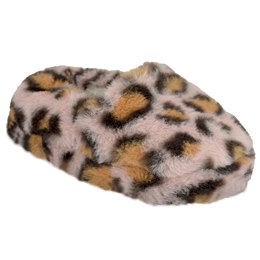 FT2434 KIDS PLUSH LEOPARD PRINT SLIPPER