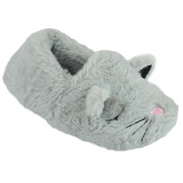 FT2438 KIDS CAT SLIPPER (GREY)