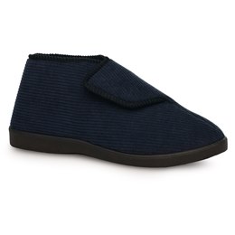 FT2519NY MENS CORD EASY ACCESS SLIPPER (NAVY)