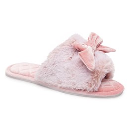 FT2522PK LADIES PLUSH SLIDER WITH VELVET SLIDER (PINK)