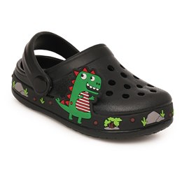 FT2583 BOYS DINO CLOGS (BLACK)