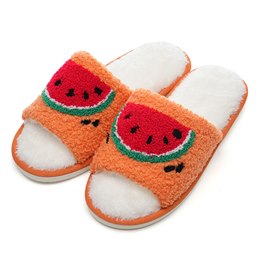 FT2628 LADIES OPEN-TOE WATERMELON PRINT SLIPPER