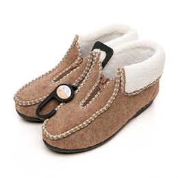 FT2647 LADIES CLASSIC BOOT SLIPPER WITH ZIP DETAIL