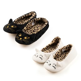 FT2696 LADIES CAT BALLET SLIPPER