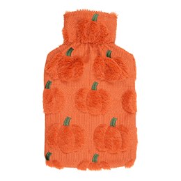 HH0467 2 LITRE PLUSH 3D PUMPKIN HOT WATER BOTTLE