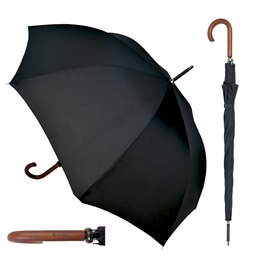 UU0101 MEN'S WALKING UMBRELLA WITH WOODEN HANDLE