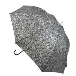 UU0354 LEOPARD PRINT WALKING UMBRELLA