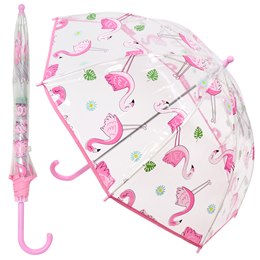 UU0387 KIDS FLAMINGO DOME UMBRELLA