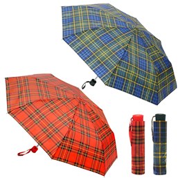 UU0411 SUPERMINI TARTAN UMBRELLA