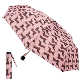 UU0423 SAUSAGE DOG AOP SUPERMINI UMBRELLA